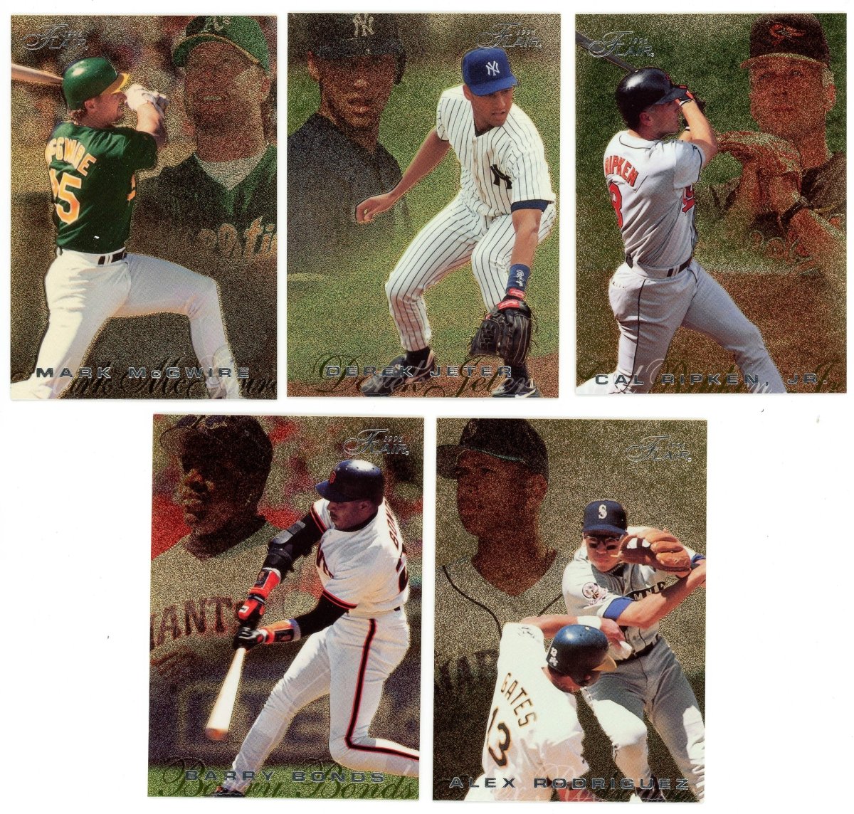 1996 Flair Baseball Complete Gold Set (400 Cards) - Jeter Bonds Griffey Jr. &amp; More
