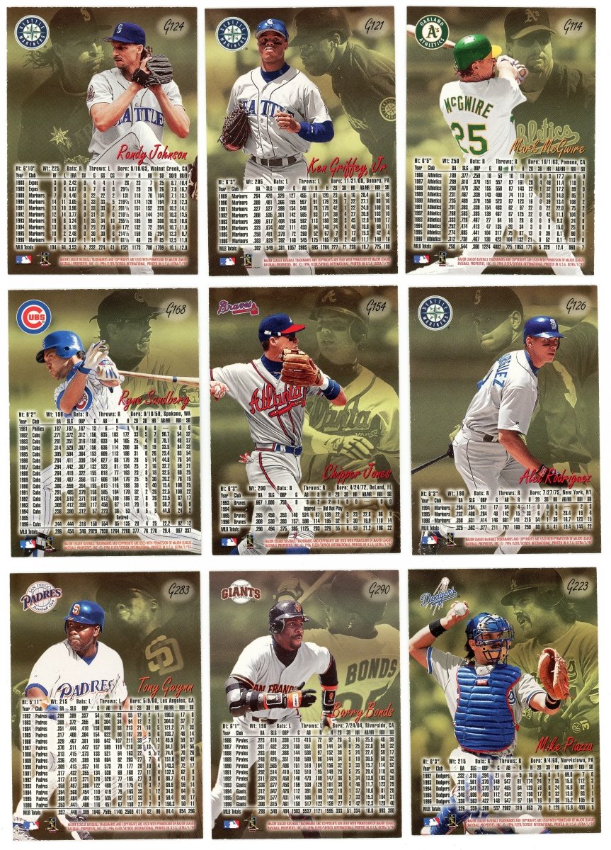 1997 Fleer Ultra Baseball Base & Gold Medallion Series 1 Complete Sets (300/300)