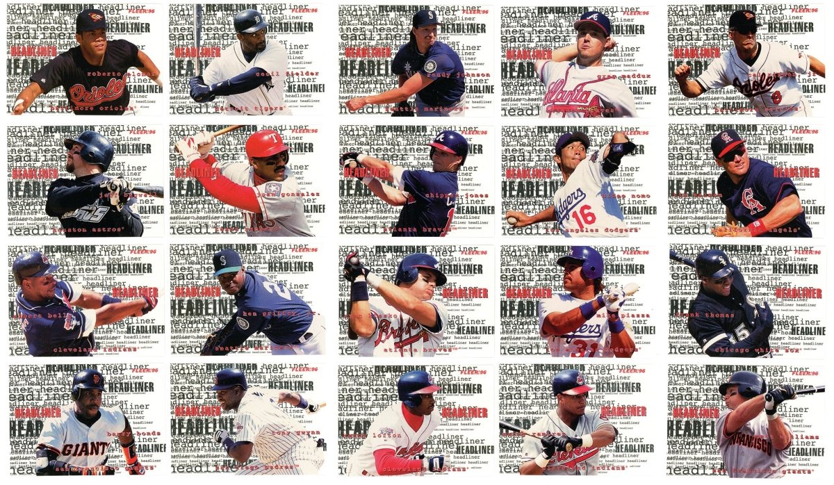 1996 Fleer Tiffany Baseball Complete Set w/ Update Set &amp; Insert Sets