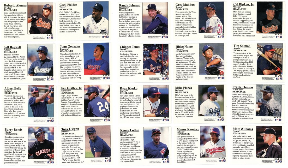 1996 Fleer Tiffany Baseball Complete Set w/ Update Set &amp; Insert Sets