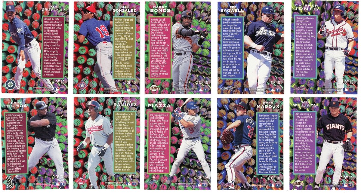 1996 Fleer Tiffany Baseball Complete Set w/ Update Set &amp; Insert Sets