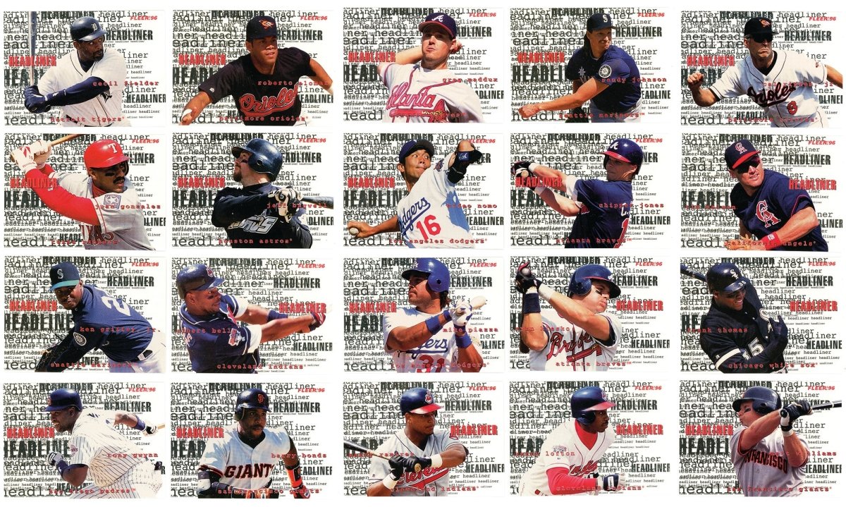 1996 Fleer Tiffany Baseball Complete Set w/ Update Set &amp; Insert Sets