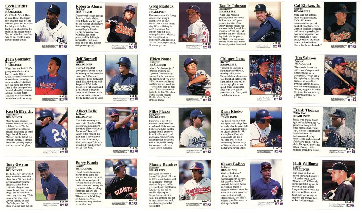 1996 Fleer Tiffany Baseball Complete Set w/ Update Set &amp; Insert Sets