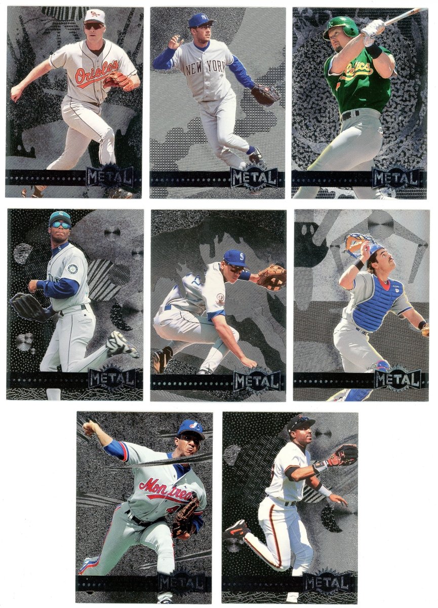 1996 Fleer Metal Universe Baseball Complete Base & Platinum Sets