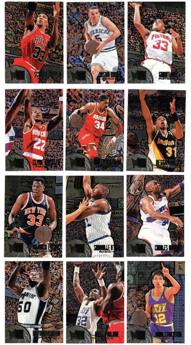 1995-96 Fleer Metal Basketball Series 1 Complete Base &amp; Silver Spotlight Near Sets