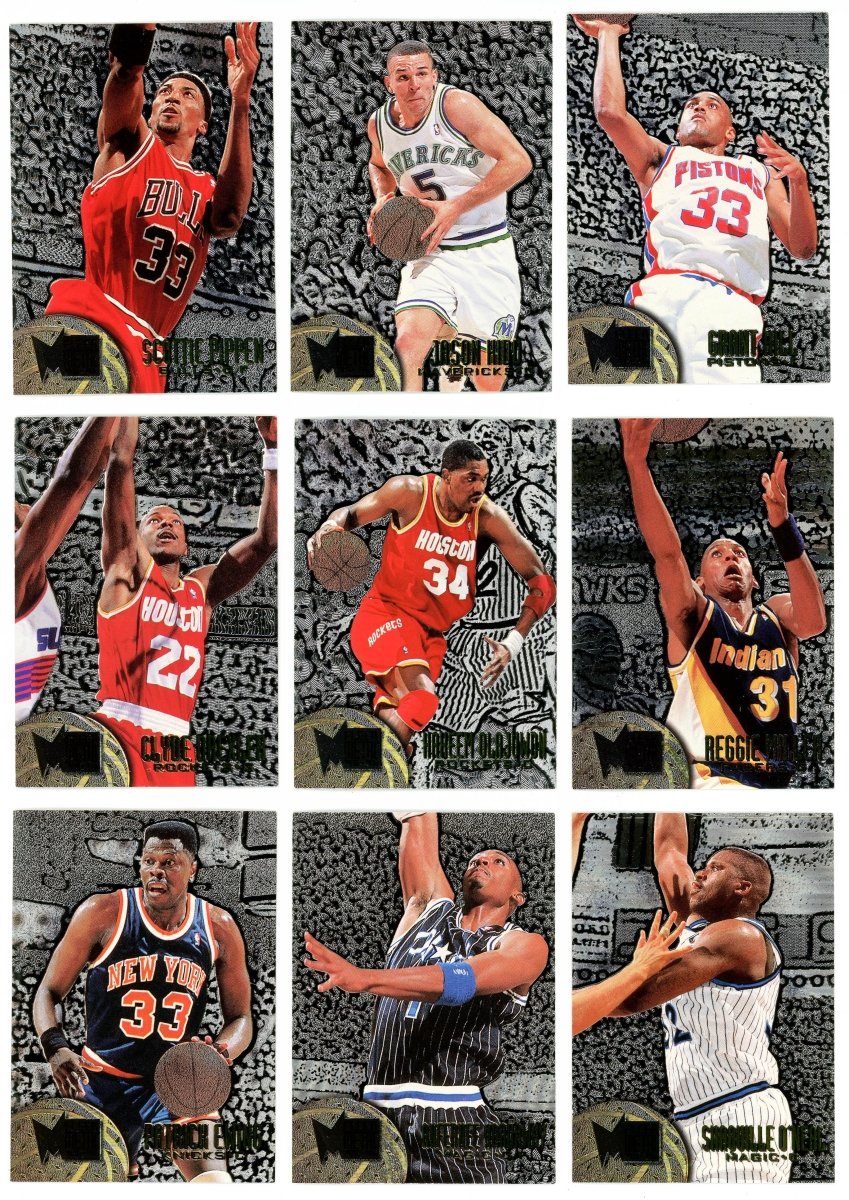 1995-96 Fleer Metal Basketball Series 1 Complete Base & Silver Spotlight Near Sets