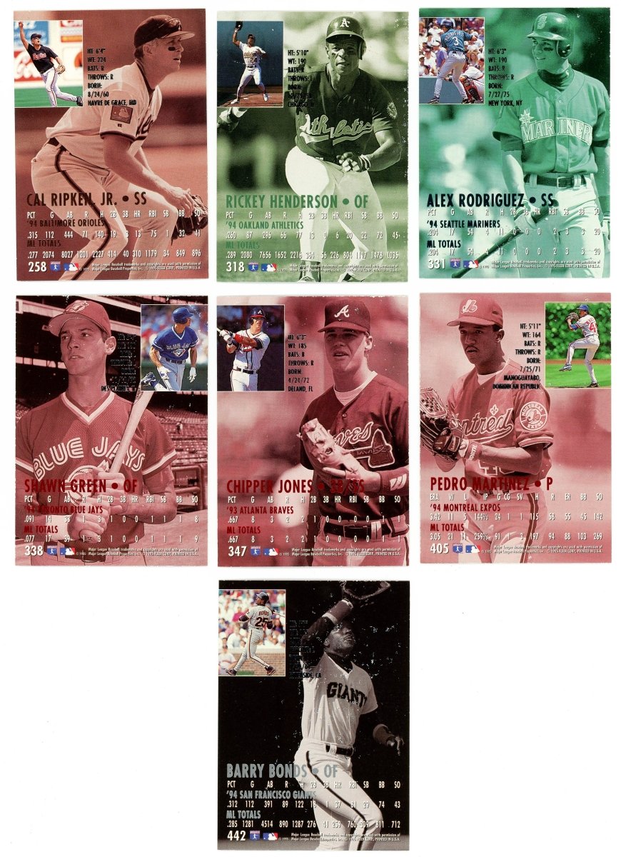 1995 Fleer Ultra Baseball Series 2 Gold Medallion Set (200/200)