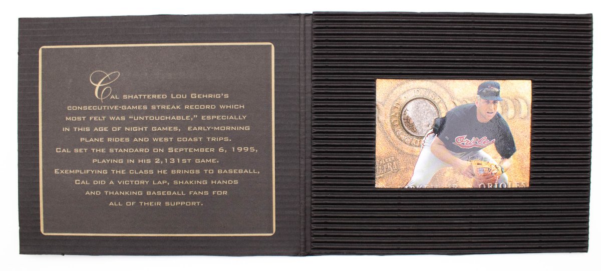 Cal Ripken Jr. 1996 Ultra Diamond Dust Dirt Card & (12) Timeless / Enduring Unopened Packs