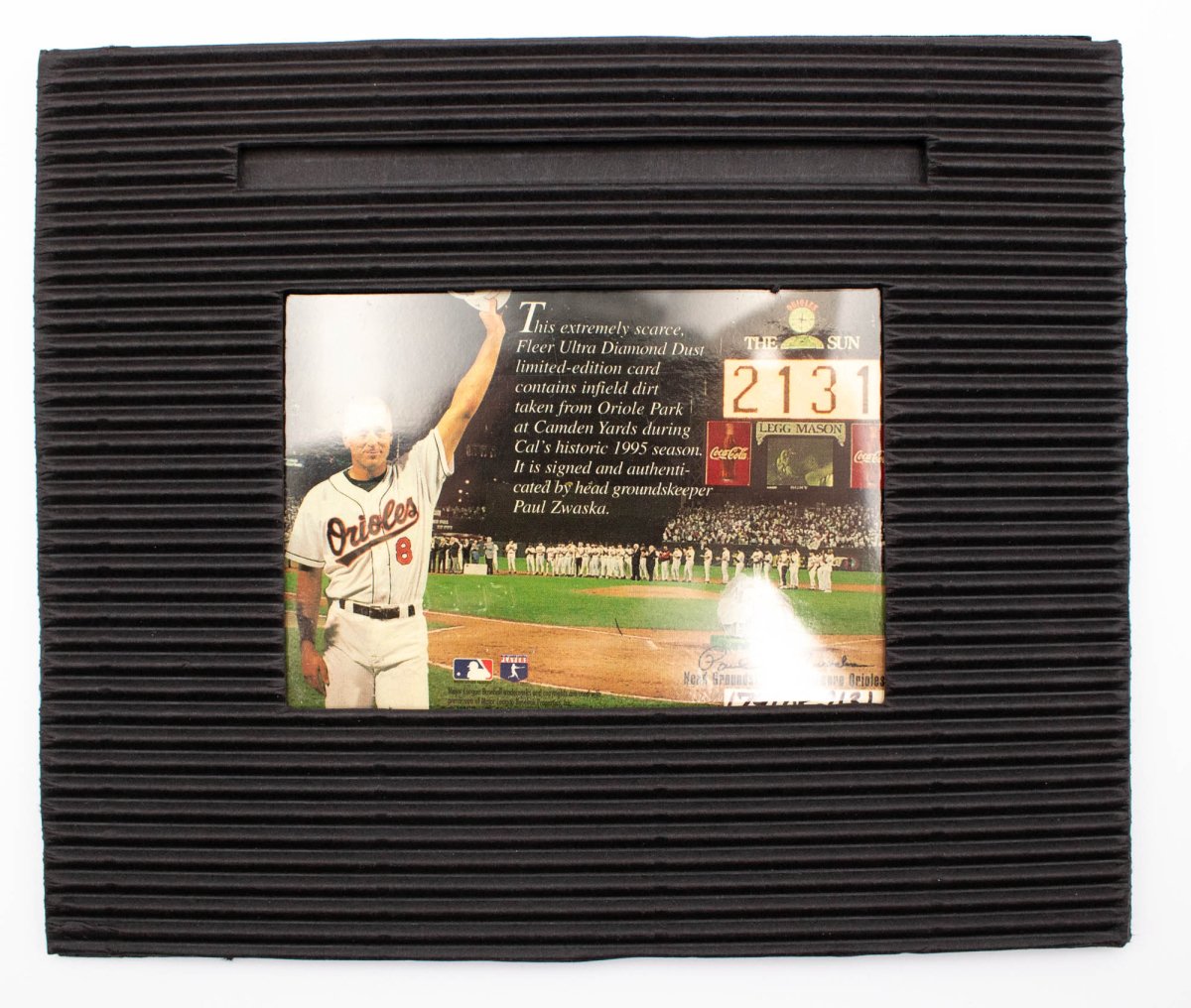 Cal Ripken Jr. 1996 Ultra Diamond Dust Dirt Card &amp; (12) Timeless / Enduring Unopened Packs