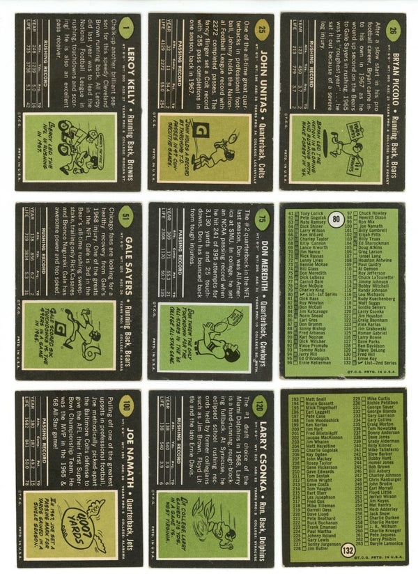 1969 TOPPS FOOTBALL COMPLETE SET BREAK - 6 CARDS PER BOX! (1