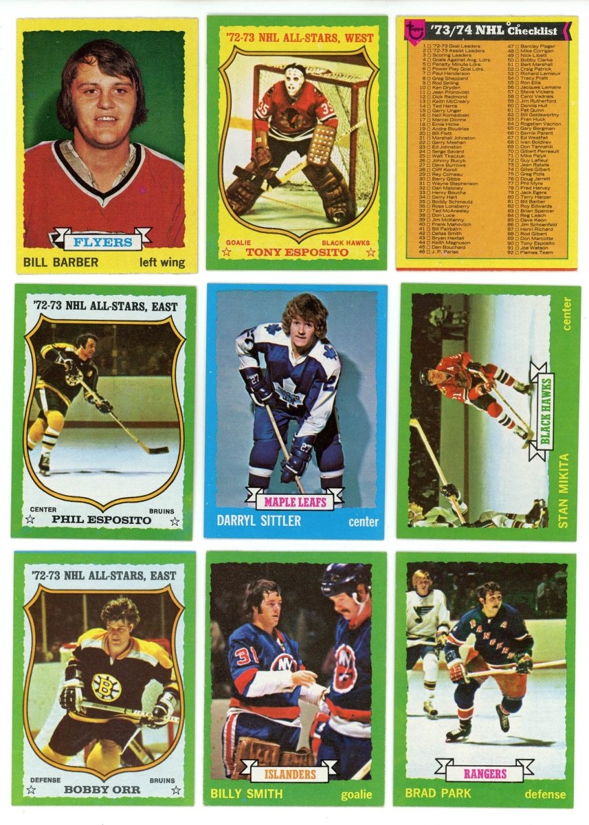 1973-74 TOPPS HOCKEY COMPLETE SET BREAK - 12 CARDS PER BOX! 2 HOFERS PER BOX!