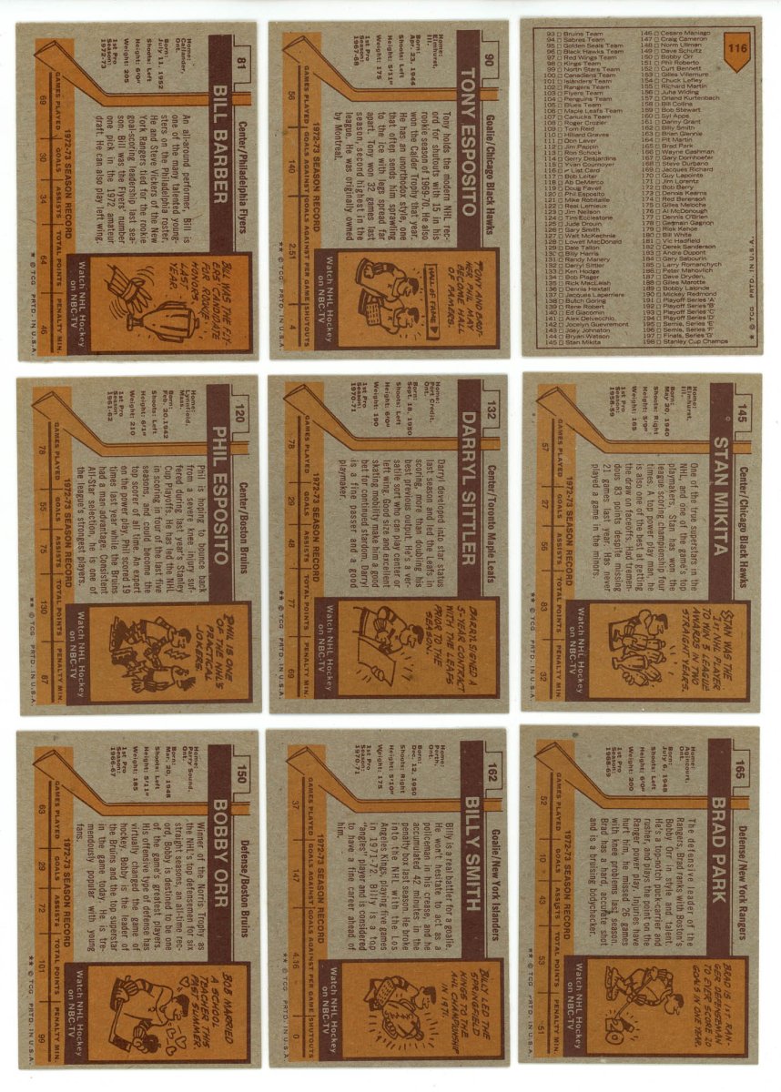 1973-74 TOPPS HOCKEY COMPLETE SET BREAK - 12 CARDS PER BOX! 2 HOFERS PER BOX!