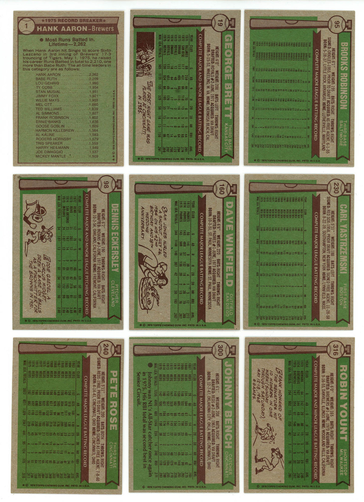 1976 TOPPS BASEBALL COMPLETE SET BREAK – 18 CARDS PER BOX! 2 HOFers IN EACH BOX!