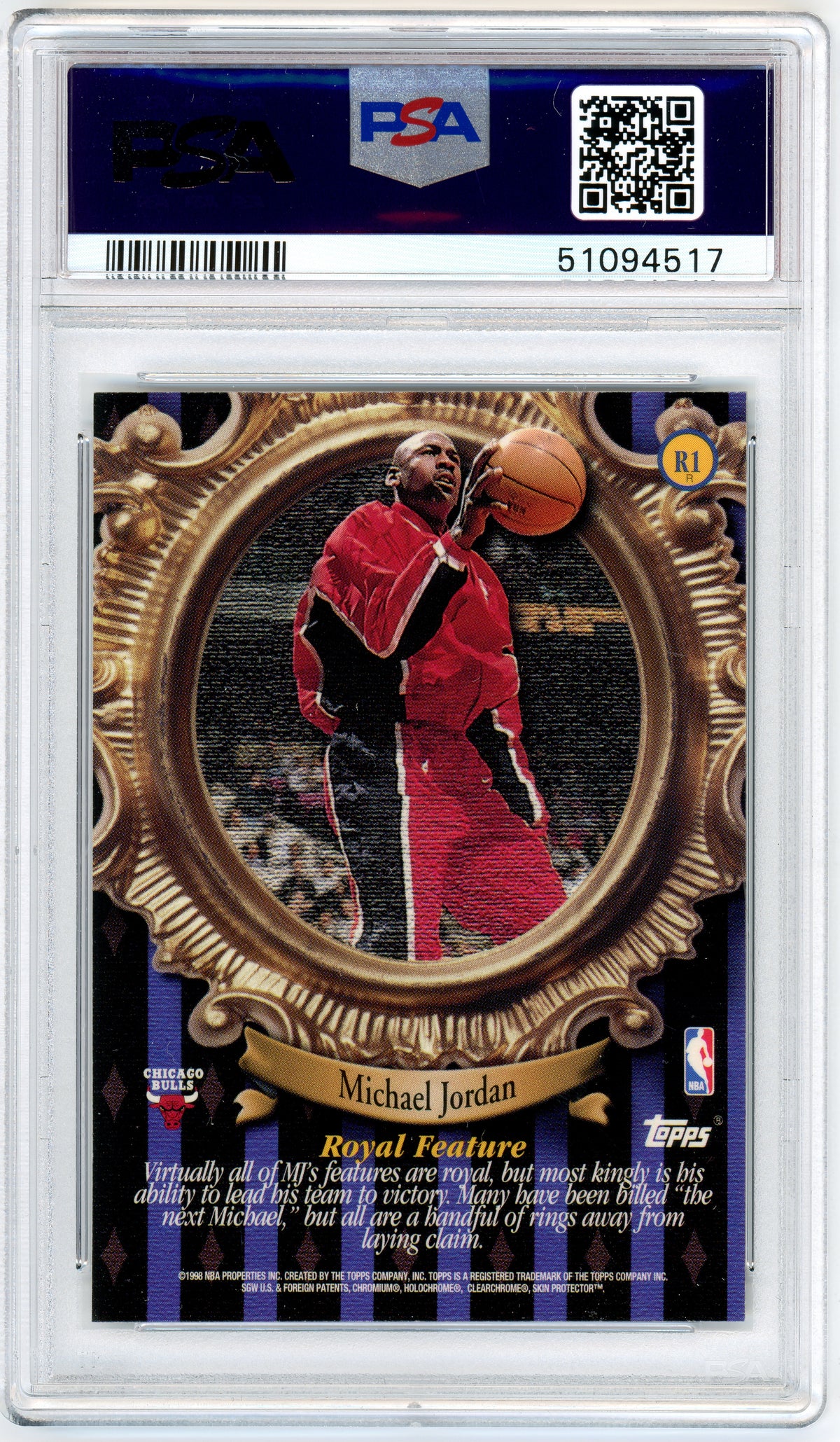 1998-99 Topps Roundball Royalty Refractor R1 PSA 10 Gem Mint