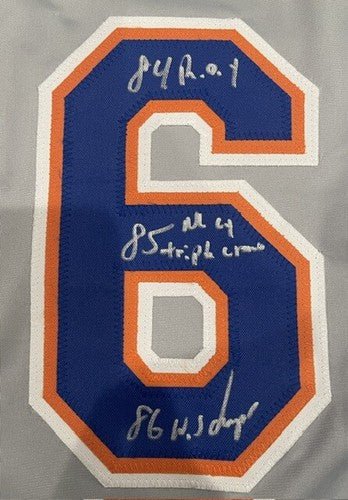 Dwight "Doc" Gooden Signed Custom Jersey NY Mets w/ 4 Insc. JSA WIT COA