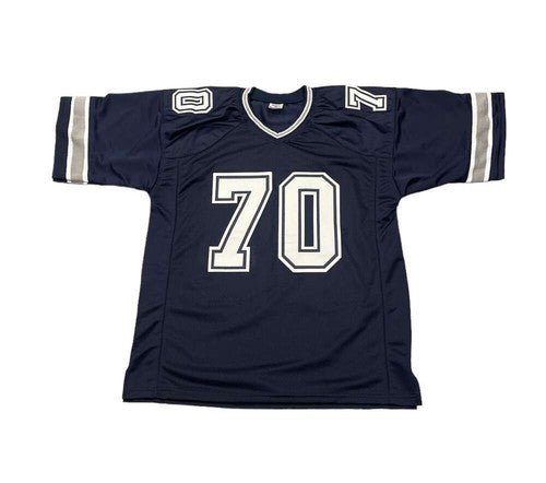 Zack Martin Signed Dallas Cowboys Custom Navy Jersey Beckett Witness BAS COA