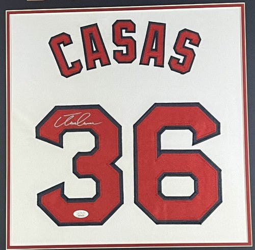 Triston Casas Signed Framed Custom Jersey Boston Red Sox JSA Witness COA