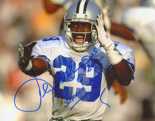 Kenny Gant Signed Autographed Dallas Cowboys 8x10 Photo w/ 2 Ins LSCM COA #1