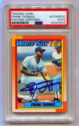 Frank Thomas 1990 Topps #414 Rookie RC Signed PSA Authentic Auto White Sox