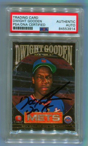 Dwight Doc Gooden Topps Project 2020 Ben Baller #86 "DR K" Signed Auto PSA DNA