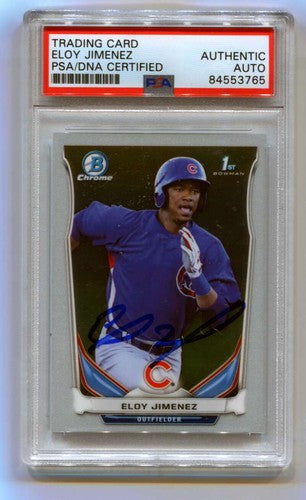 Eloy Jimenez 2014 Bowman Chrome 1st #CTP-33 MLB HOLO RC Signed Auto PSA DNA