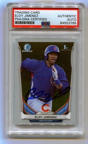 Eloy Jimenez 2014 Bowman Chrome 1st #CTP-33 MLB HOLO RC Signed Auto PSA DNA