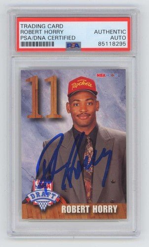 Robert Horry 1992-93 NBA Hoops Draft Redemption Rookie RC Signed Auto PSA DNA