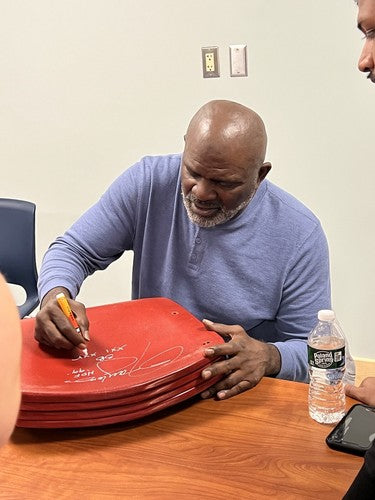 Lawrence Taylor Signed Auto New York Giants Stadium Seat HOF &amp; SB INSC JSA W COA