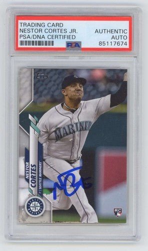 Nestor Cortes 2020 Topps Update U-196 Rookie RC Signed Auto PSA DNA Authentic