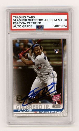 Vladimir Guerrero Jr. 2019 Topps Update #US272 RC 150 Stamp Signed PSA 10 Auto
