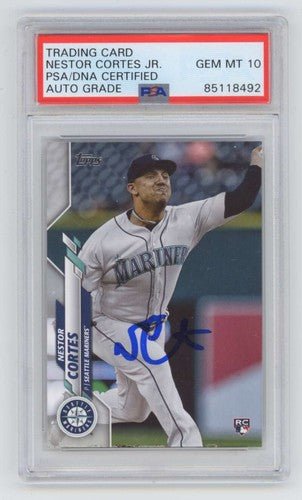 Nestor Cortes 2020 Topps Update Series #U-196 Rookie RC Signed PSA 10 Auto