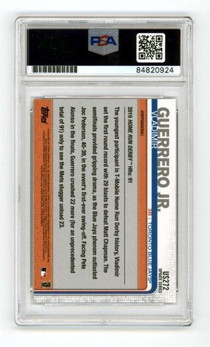 Vladimir Guerrero Jr. 2019 Topps Update #US272 RC 150 Stamp Signed PSA 10 Auto