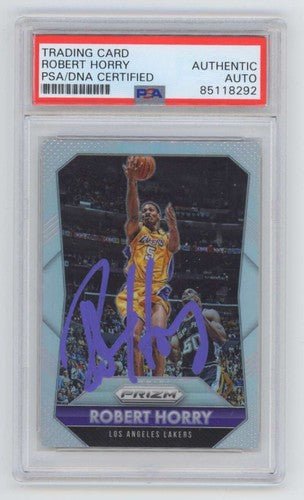 Robert Horry 2015-16 Panini Prizm #256 Silver Signed Auto PSA DNA Authentic