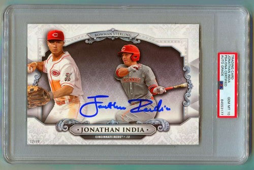 Jonathan India 2018 Bowman Sterling 5x7 Oversized #/49 RC Signed PSA 10 Auto RC