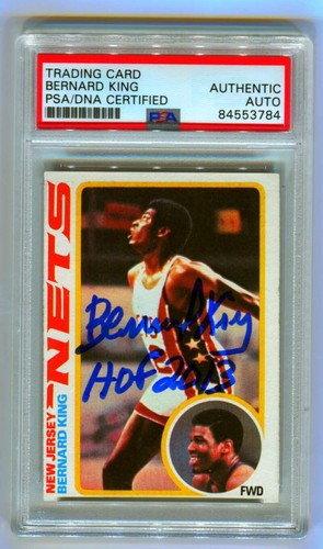 Bernard King 1978-79 Topps Basketball 75 HOF 2013 Rookie RC Signed Auto PSA DNA