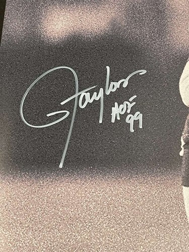 Lawrence Taylor Signed Auto 16x20 Photo Fanatics B&amp;W PSA COA HOF 99 Giants