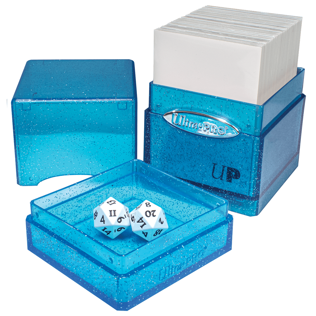 Glitter SATIN® Tower DECK BOX® - Blue