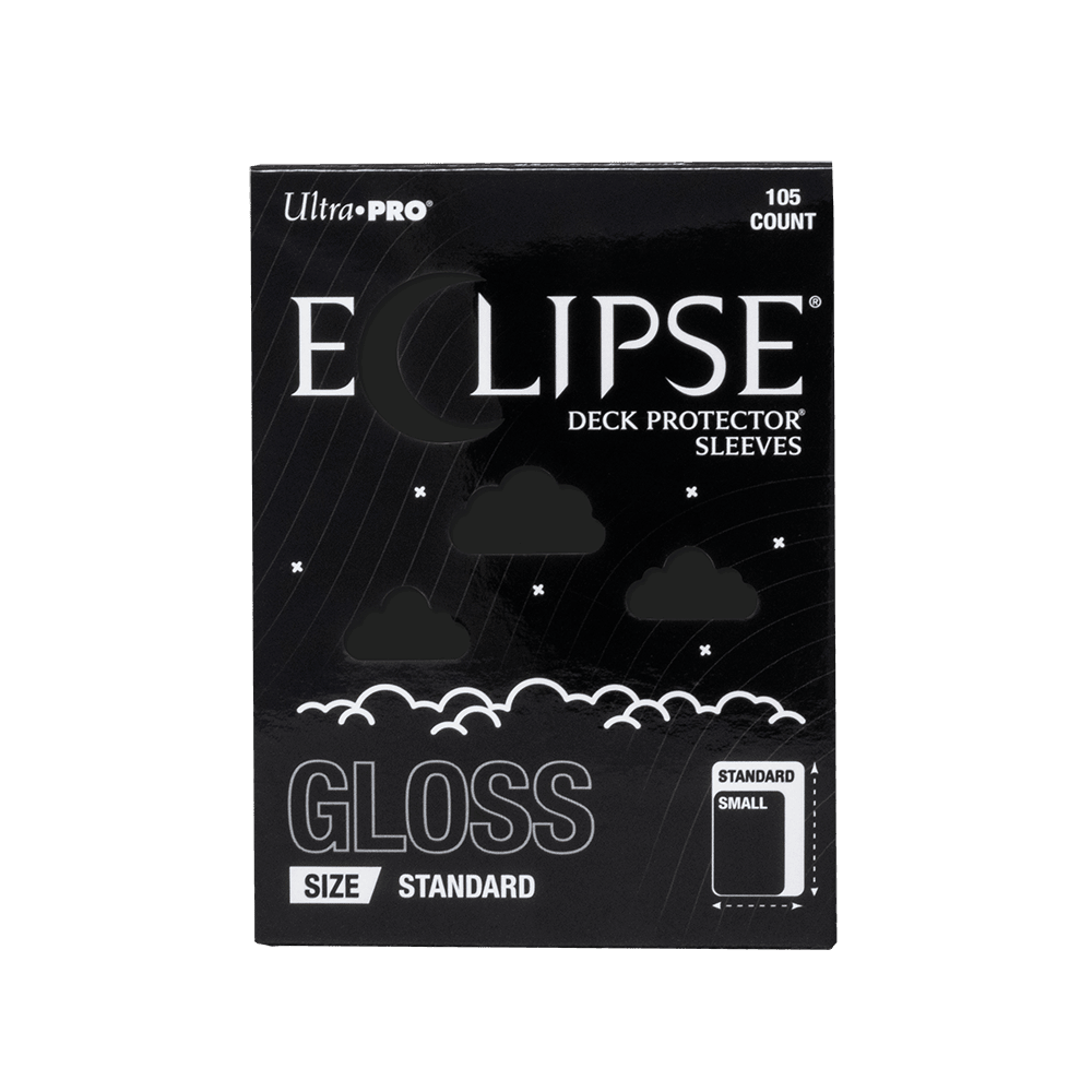 ECLIPSE® Gloss Standard DECK PROTECTOR® Sleeves: Jet Black - 105ct