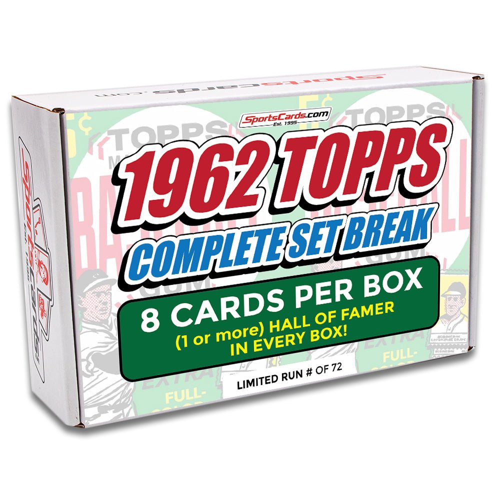 1962 TOPPS BASEBALL COMPLETE SET BREAK - 8 CARDS PER BOX! INCLUDES 1 or more HOFer!