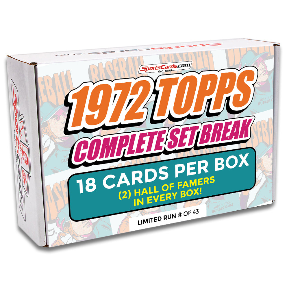 1972 TOPPS BASEBALL COMPLETE SET BREAK - 18 CARDS PER BOX! INCLUDING 2 HOFERS!