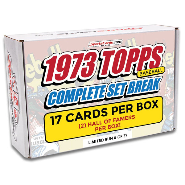 1973 TOPPS BASEBALL COMPLETE SET BREAK - 17 CARDS PER BOX! Includes 2 ...