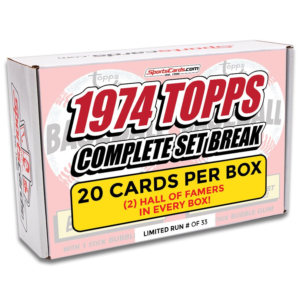 1974 TOPPS BASEBALL COMPLETE SET BREAK - 20 CARDS PER BOX! INCLUDES 2 HOFers!