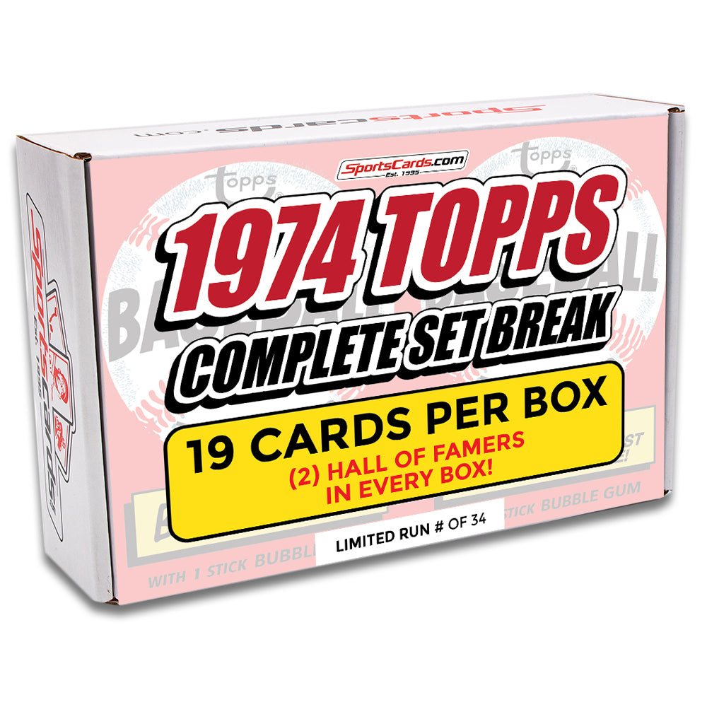 1974 TOPPS BASEBALL COMPLETE SET BREAK - 19 CARDS PER BOX! INCLUDES 2 HOFers!