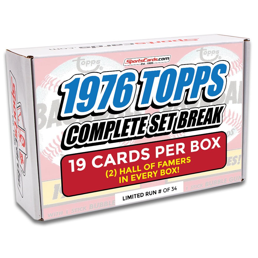 1976 TOPPS BASEBALL COMPLETE SET BREAK – 19 CARDS PER BOX! 2 HOFers IN EACH BOX!