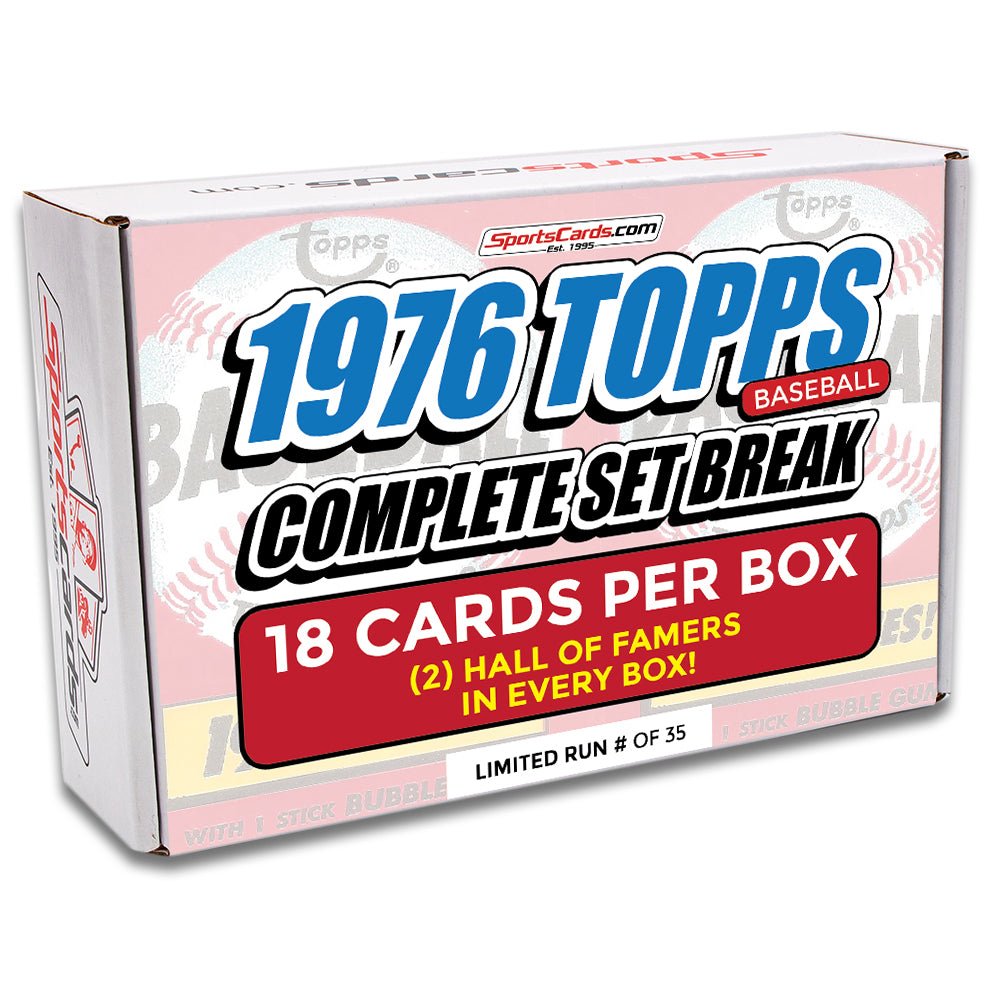 1976 TOPPS BASEBALL COMPLETE SET BREAK – 18 CARDS PER BOX! 2 HOFers IN EACH BOX!