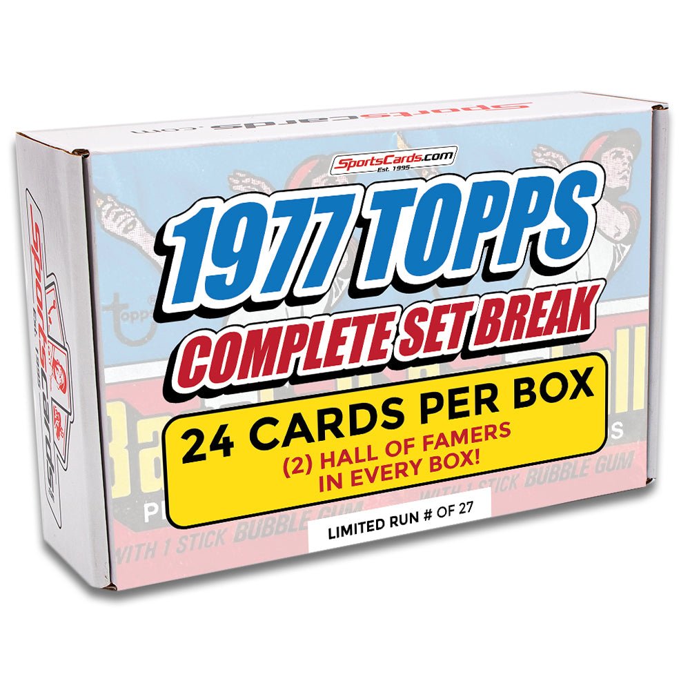 1977 TOPPS BASEBALL COMPLETE SET BREAK – 24 CARDS PER BOX! 2 HOFers in EVERY BOX!