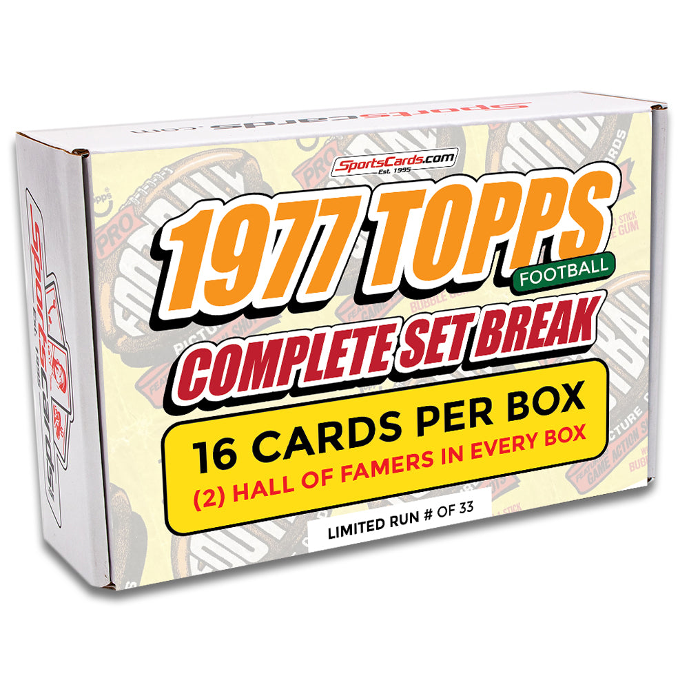 1977 TOPPS FOOTBALL COMPLETE SET BREAK - 16 CARDS PER BOX! 2 HOFERS PER BOX!
