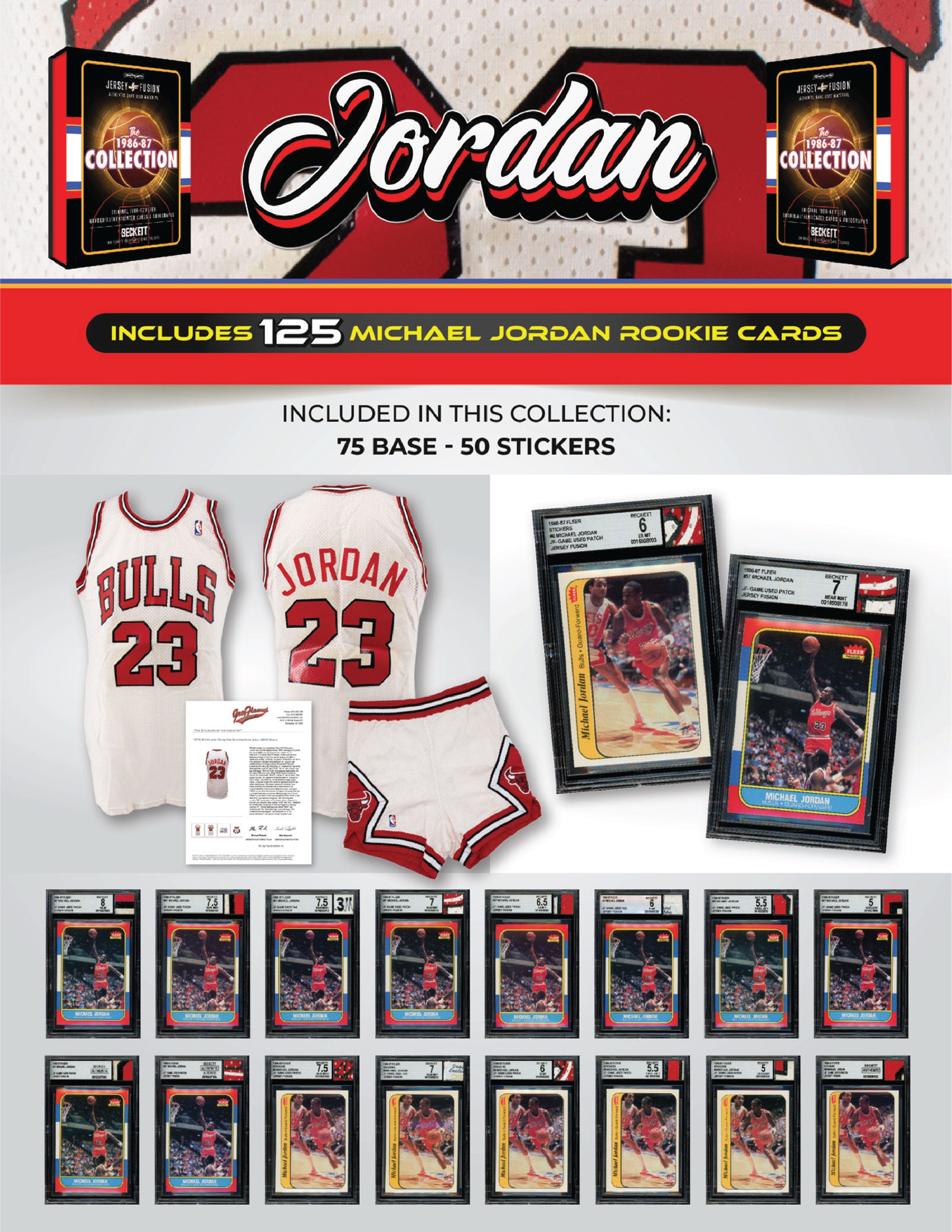 Jersey Fusion: The 1986-87 Collection FINALE Box - (1) BAS/BGS Card Per Box