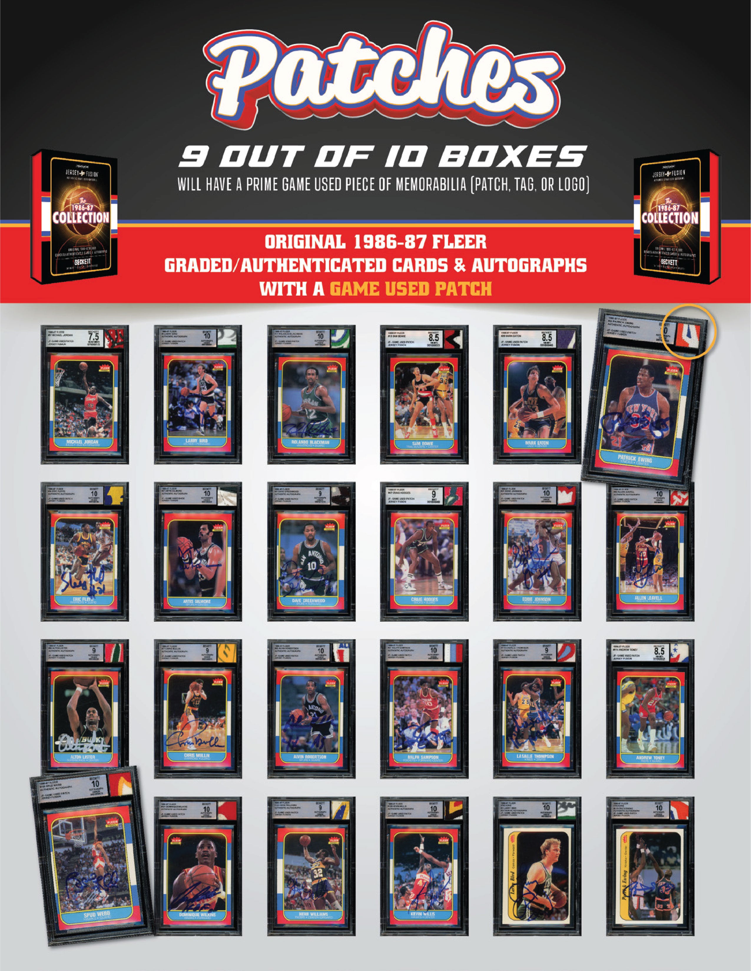 Jersey Fusion: The 1986-87 Collection FINALE Box - (1) BAS/BGS Card Per Box