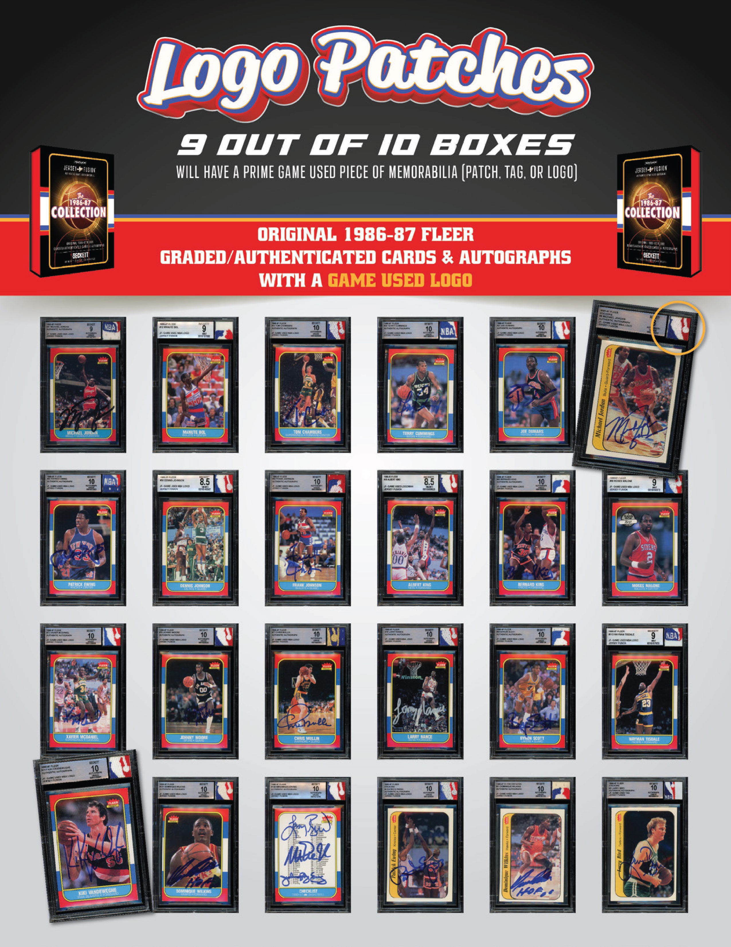 Jersey Fusion: The 1986-87 Collection FINALE Box - (1) BAS/BGS Card Per Box